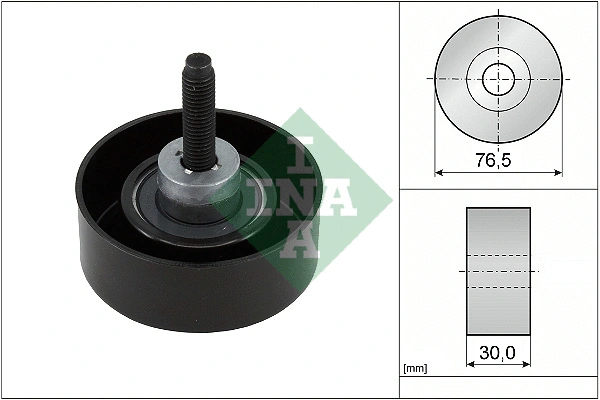 Deflection/Guide Pulley, V-ribbed belt (532 0458 10)