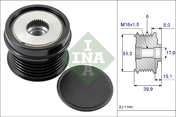 Alternator Freewheel Clutch (535 0252 10)