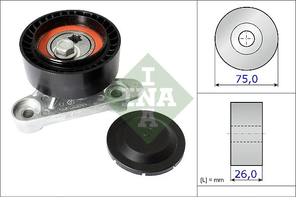 Tensioner Pulley, V-ribbed belt (531 0871 10)