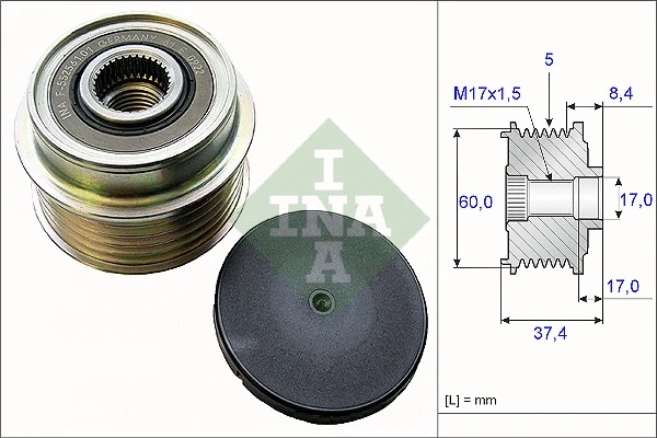 Alternator Freewheel Clutch (535 0152 10)