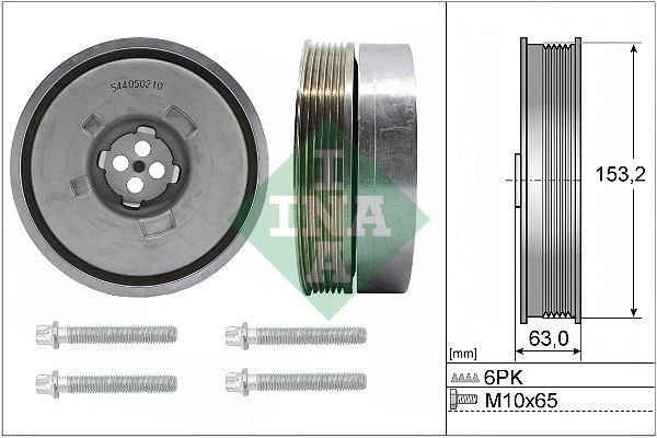 Belt Pulley Set, crankshaft (544 0502 20)