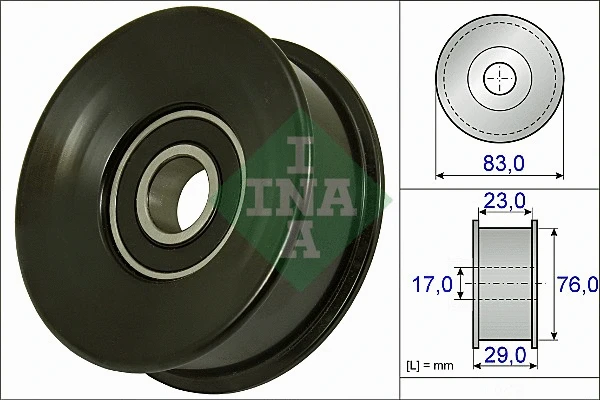 Deflection/Guide Pulley, V-ribbed belt (532 0730 10)