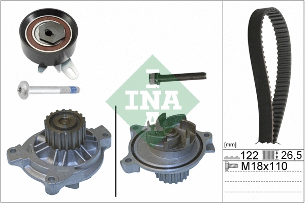 Water Pump & Timing Belt Kit (530 0175 31)