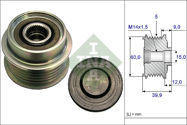Alternator Freewheel Clutch (535 0180 10)
