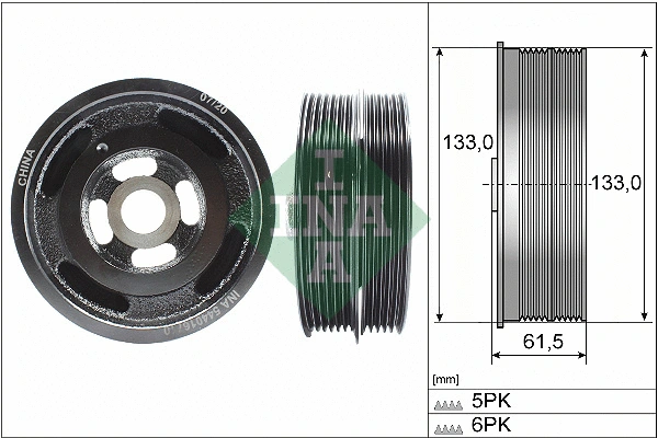 Belt Pulley, crankshaft (544 0167 10)