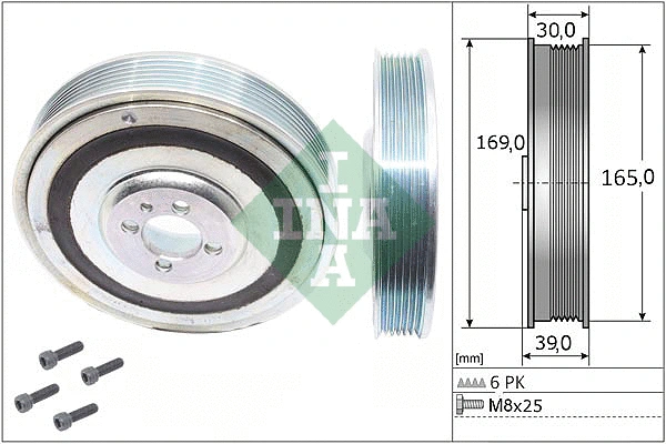 Belt Pulley Set, crankshaft (544 0080 20)