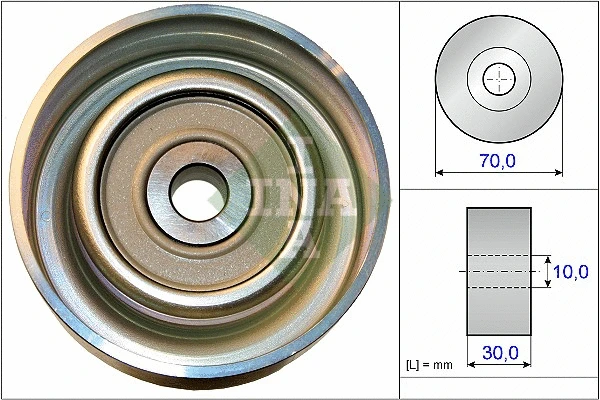 Deflection/Guide Pulley, V-ribbed belt (532 0738 10)