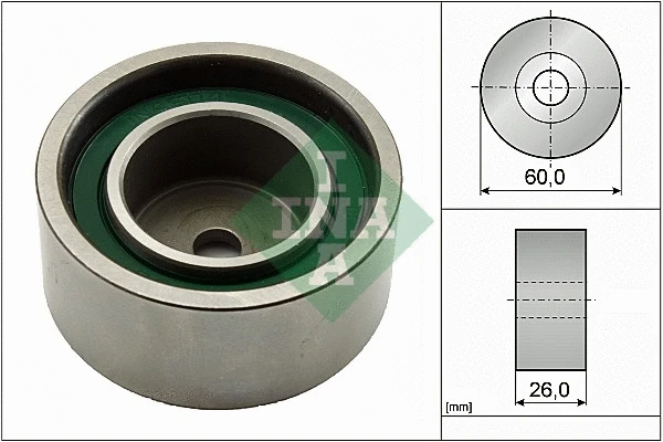 Deflection/Guide Pulley, V-ribbed belt (532 0367 20)