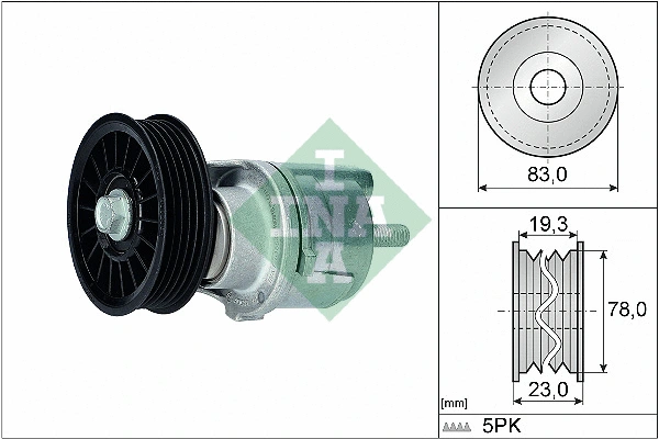 Belt Tensioner, V-ribbed belt (534 0185 10)