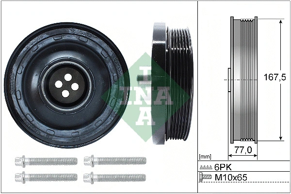 Belt Pulley Set, crankshaft (544 0137 20)