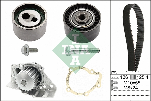 Water Pump & Timing Belt Kit (530 0095 30)