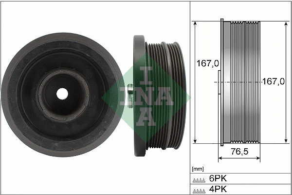 Belt Pulley, crankshaft (544 0082 10)