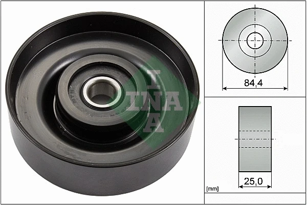 Deflection/Guide Pulley, V-ribbed belt (532 0827 10)