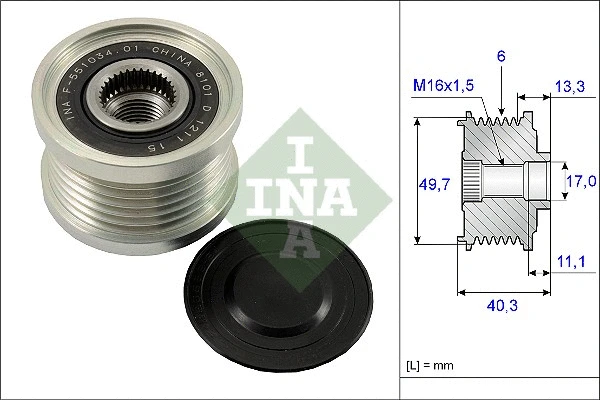 Alternator Freewheel Clutch (535 0093 10)