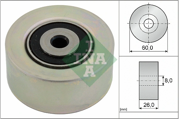 Tensioner Pulley, V-ribbed belt (531 0550 10)