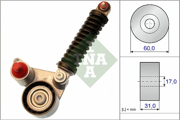 Belt Tensioner, V-ribbed belt (533 0107 10)