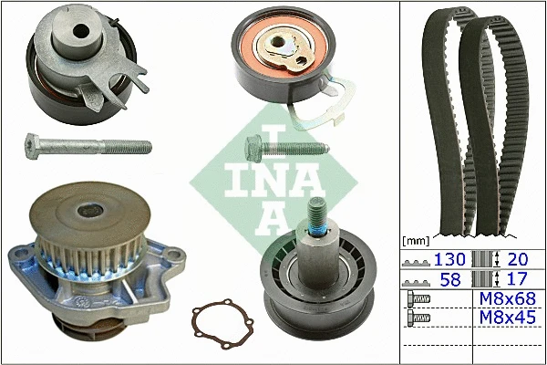 Water Pump & Timing Belt Kit (530 0538 30)