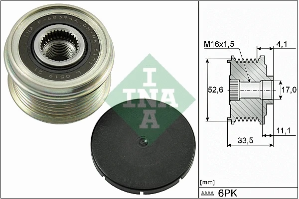Alternator Freewheel Clutch (535 0025 10)