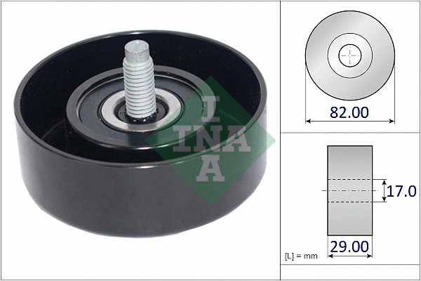 Deflection/Guide Pulley, V-ribbed belt (532 1068 10)