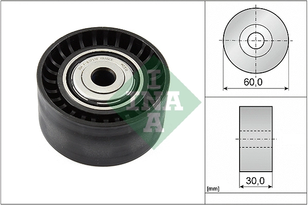 Deflection/Guide Pulley, V-ribbed belt (532 0534 10)