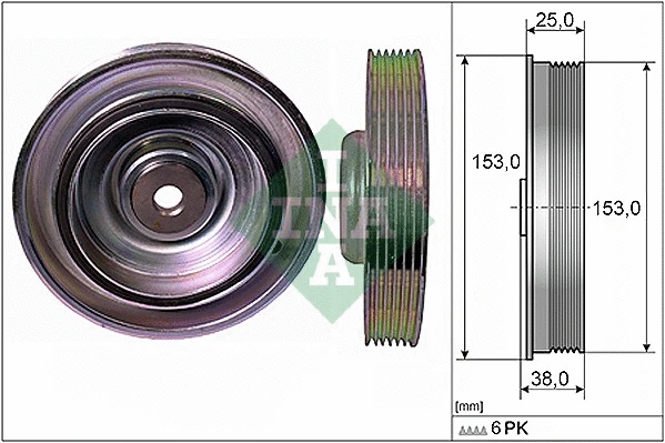 Belt Pulley, crankshaft (544 0087 10)