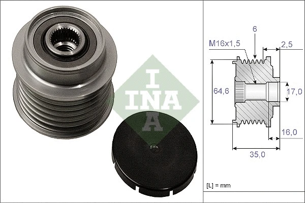 Alternator Freewheel Clutch (535 0006 10)