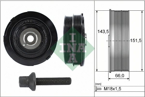 Belt Pulley Set, crankshaft (544 0069 20)