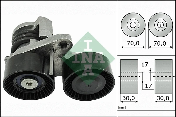 Belt Tensioner, V-ribbed belt (534 0496 10)