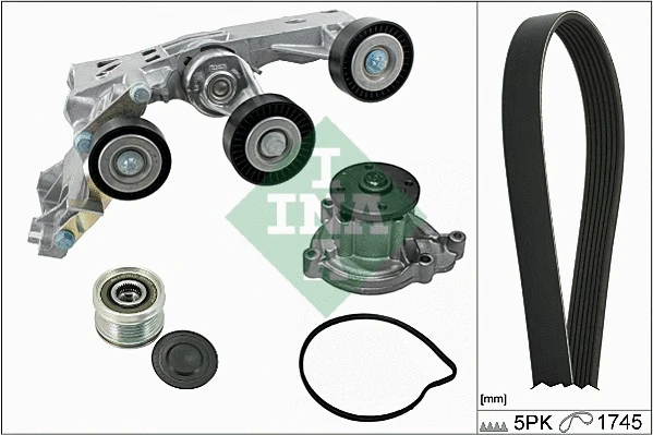 Water Pump + V-Ribbed Belt Kit (529 0155 30)