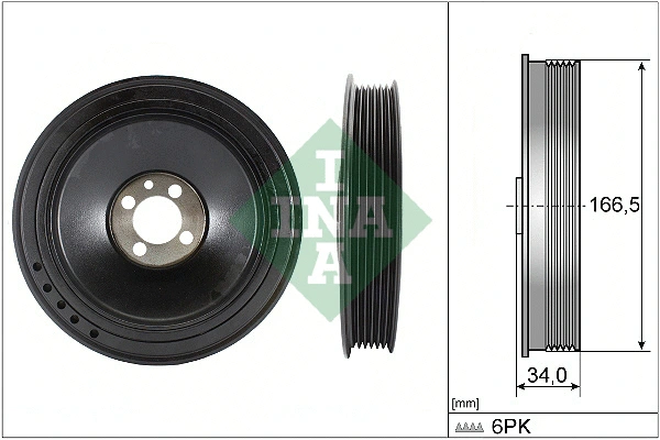 Belt Pulley, crankshaft (544 0157 10)