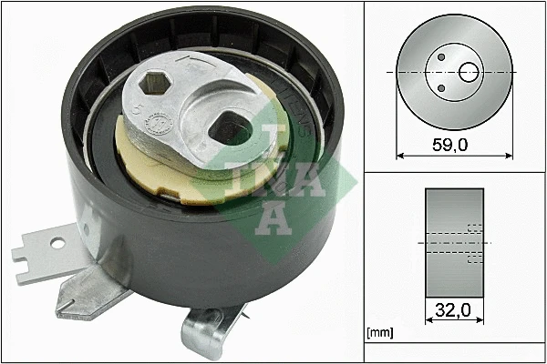 Tensioner Pulley, timing belt (531 0906 10)