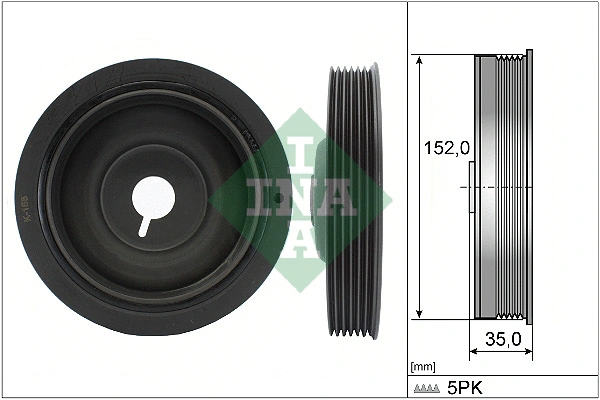 Belt Pulley, crankshaft (544 0054 10)
