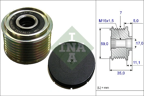 Alternator Freewheel Clutch (535 0159 10)