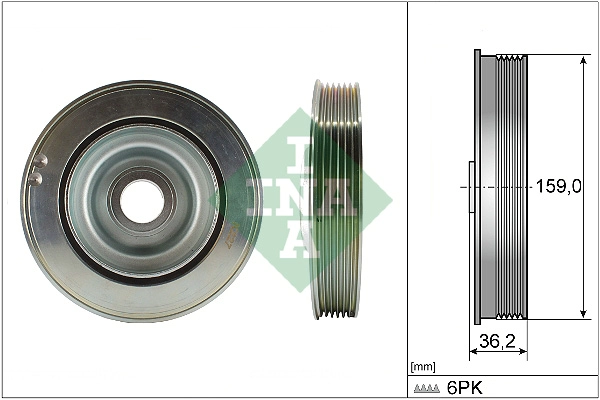 Belt Pulley, crankshaft (544 0173 10)