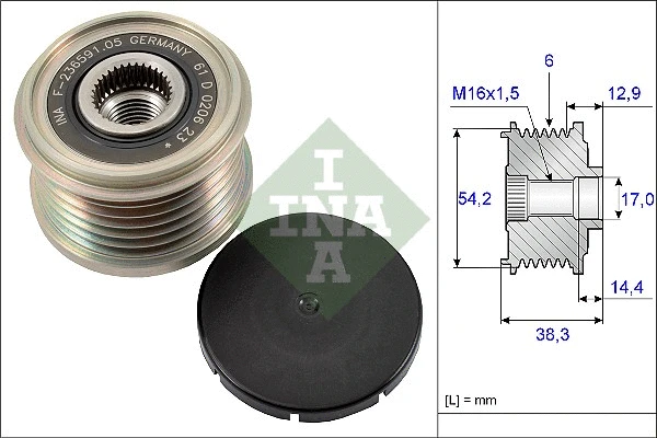 Alternator Freewheel Clutch (535 0194 10)