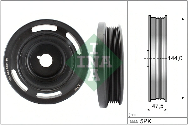 Belt Pulley, crankshaft (544 0121 10)