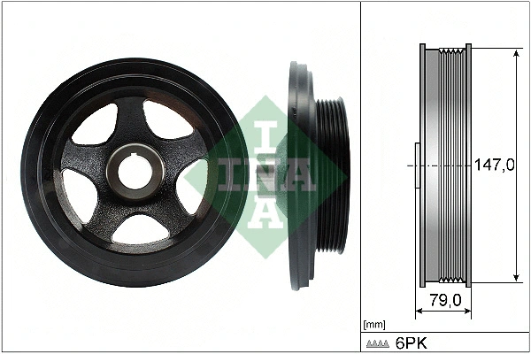 Belt Pulley, crankshaft (544 0142 10)