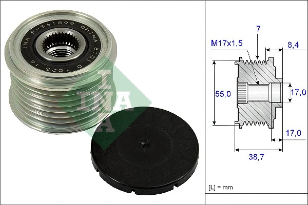 Alternator Freewheel Clutch (535 0239 10)