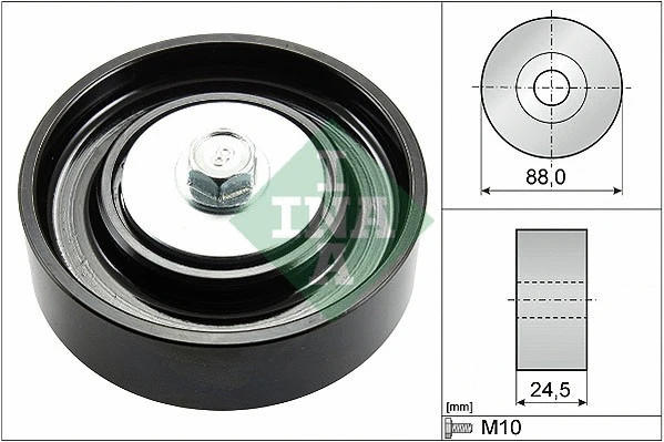 Deflection/Guide Pulley, V-ribbed belt (532 0835 10)