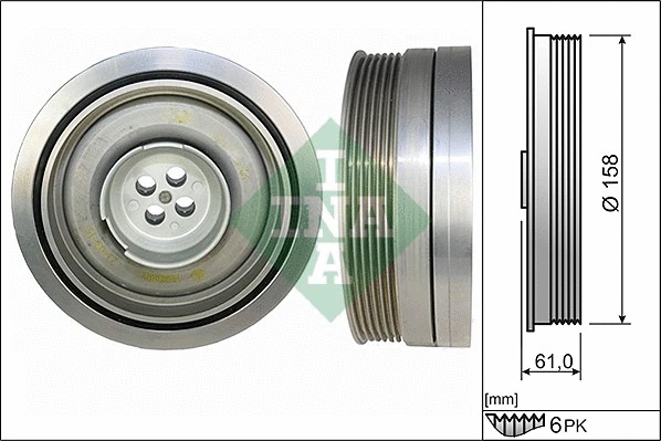 Belt Pulley, crankshaft (544 0502 10)