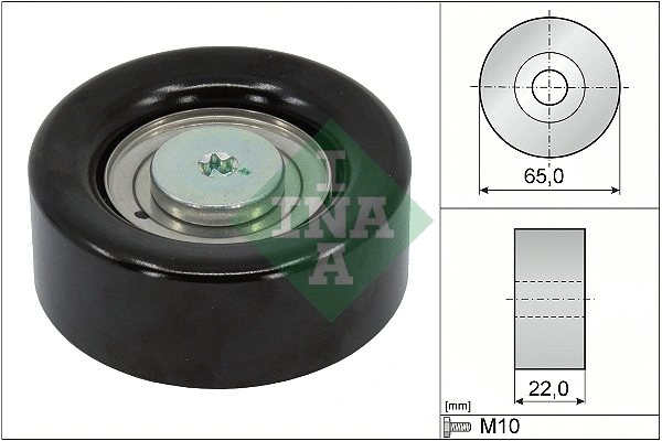 Deflection/Guide Pulley, V-ribbed belt (532 0639 10)