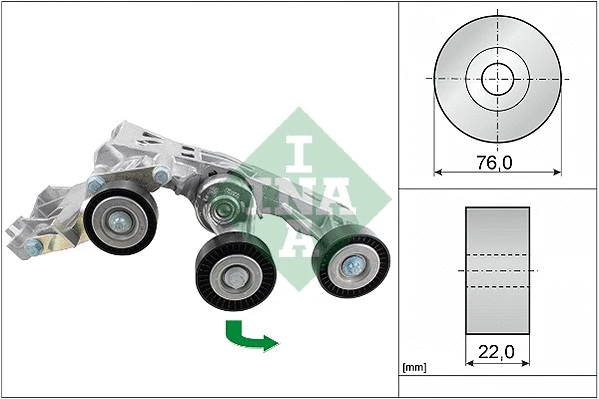 Belt Tensioner, V-ribbed belt (534 0338 10)