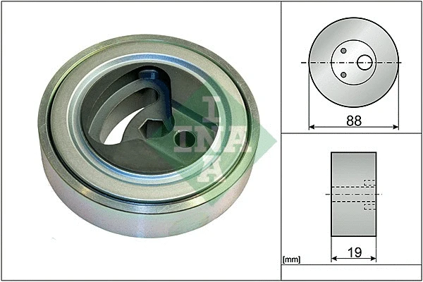 Tensioner Pulley, V-ribbed belt (531 0899 10)