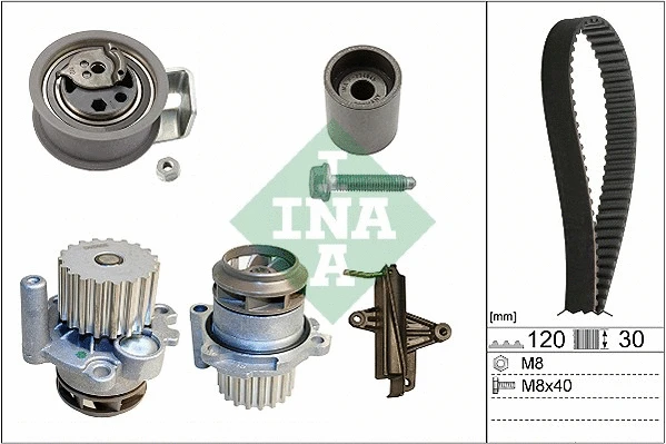 Water Pump & Timing Belt Kit (530 0340 30)