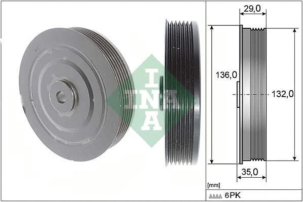 Belt Pulley, crankshaft (544 0009 10)
