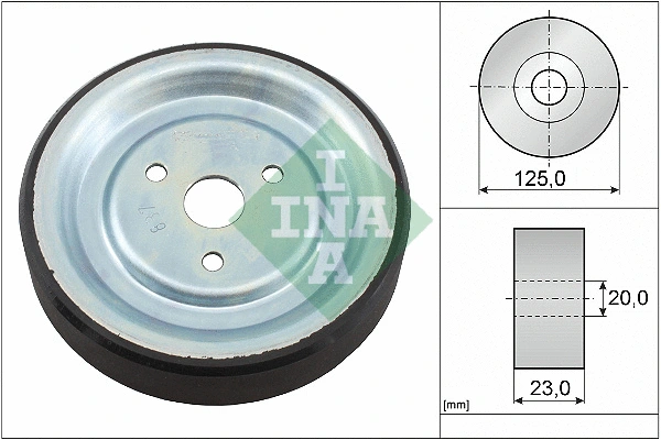 Deflection/Guide Pulley, V-belt (532 0912 10)