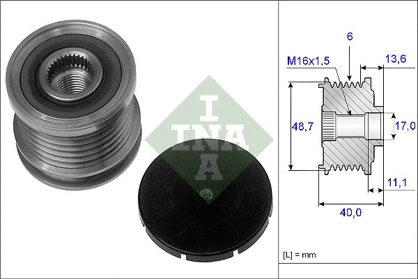 Alternator Freewheel Clutch (535 0085 10)