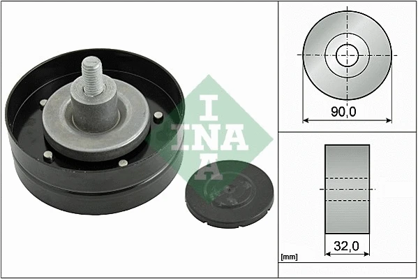 Deflection/Guide Pulley, V-ribbed belt (532 0469 10)
