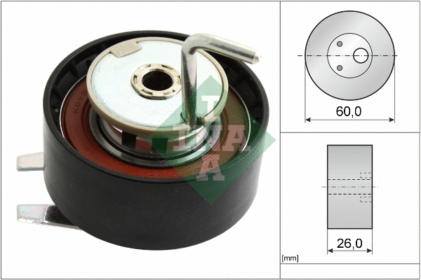 Tensioner Pulley, timing belt (531 0578 10)