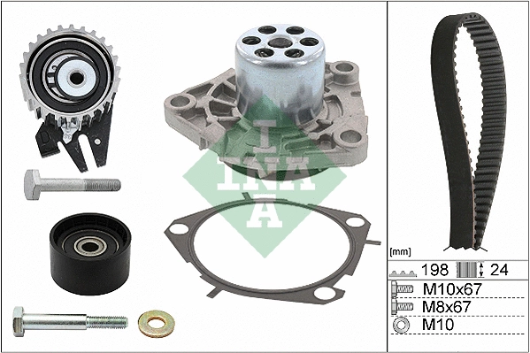 Water Pump & Timing Belt Kit (530 0626 30)